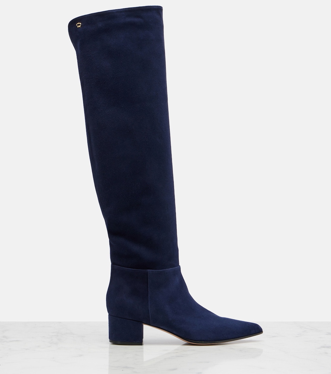 Suede knee-high boots | Gianvito Rossi