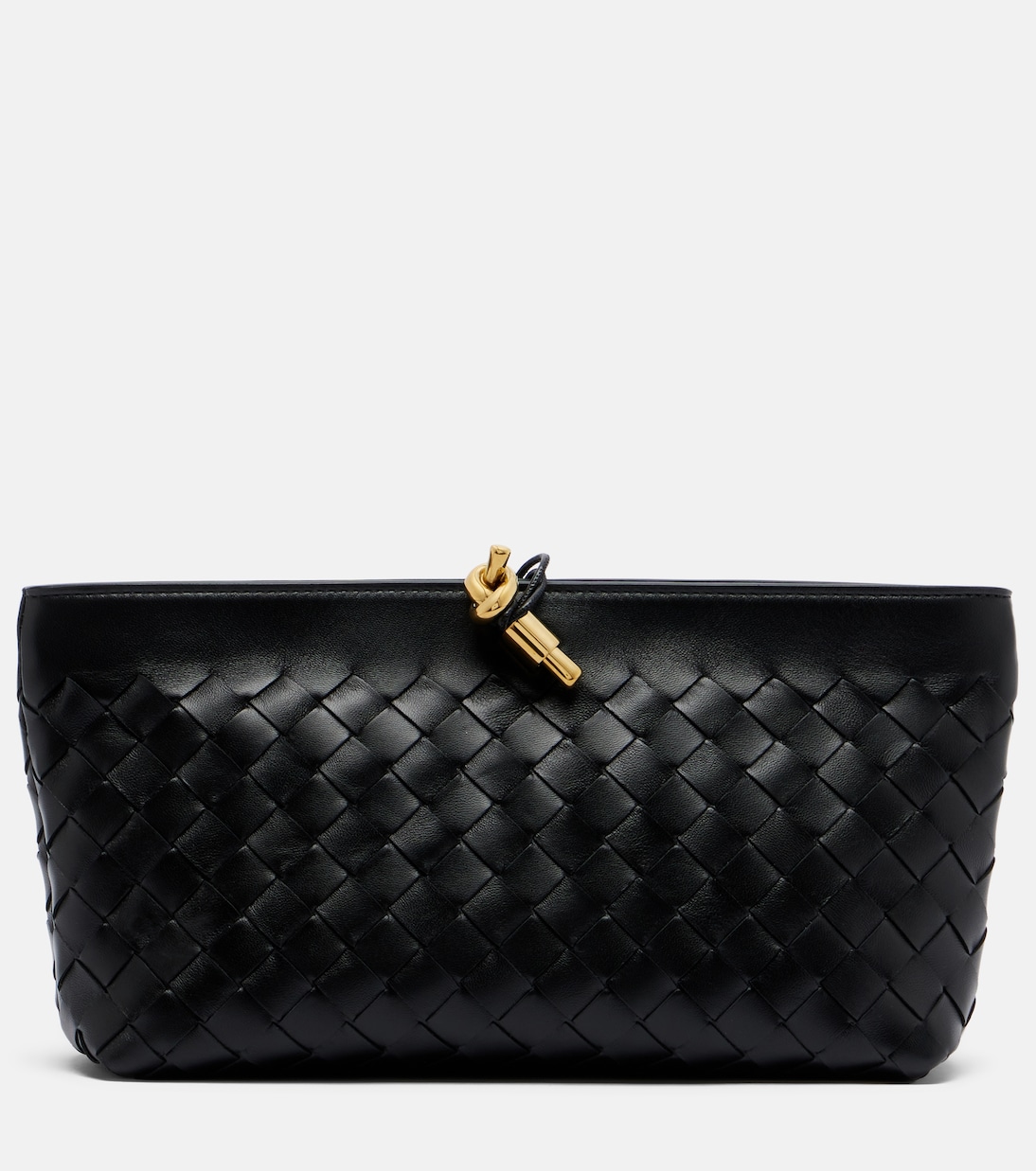 Andiamo Intrecciato Small leather clutch | Bottega Veneta