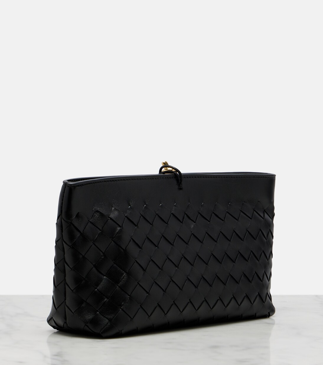 Andiamo Intrecciato Small leather clutch | Bottega Veneta