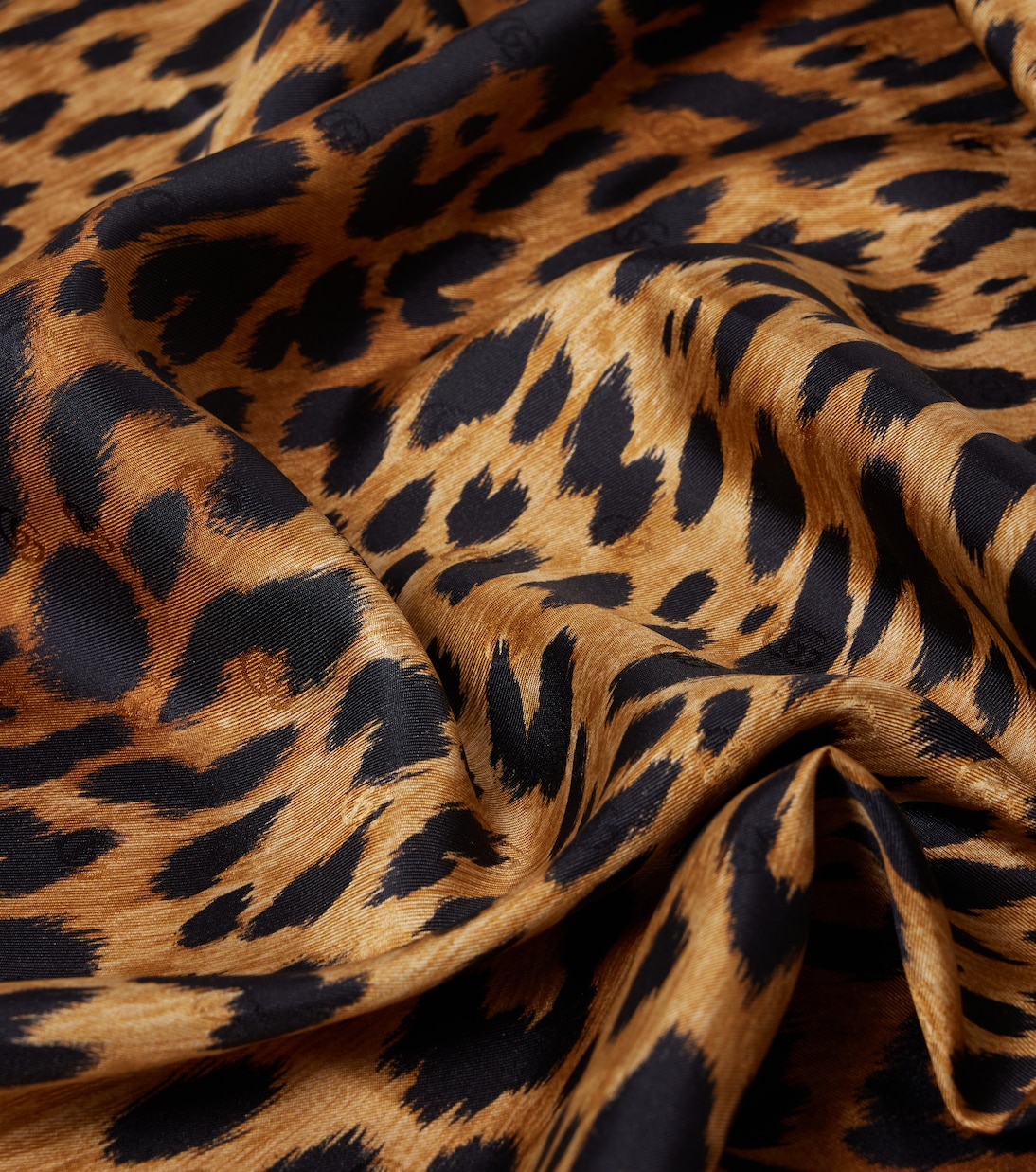Leopard-print silk twill scarf | Gucci