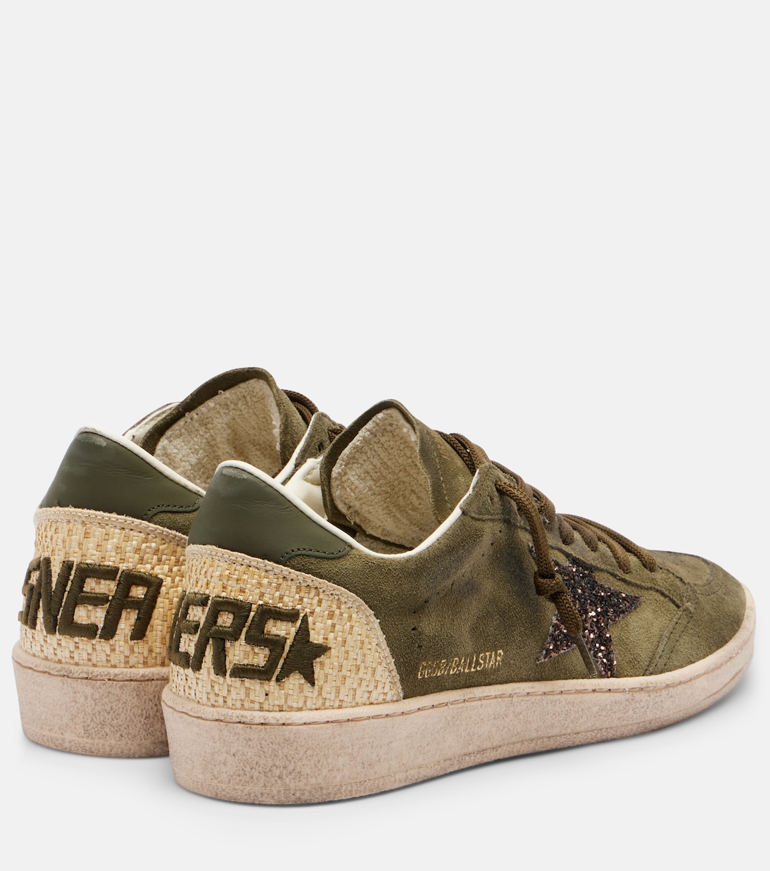 Ball Star glitter suede sneakers | Golden Goose