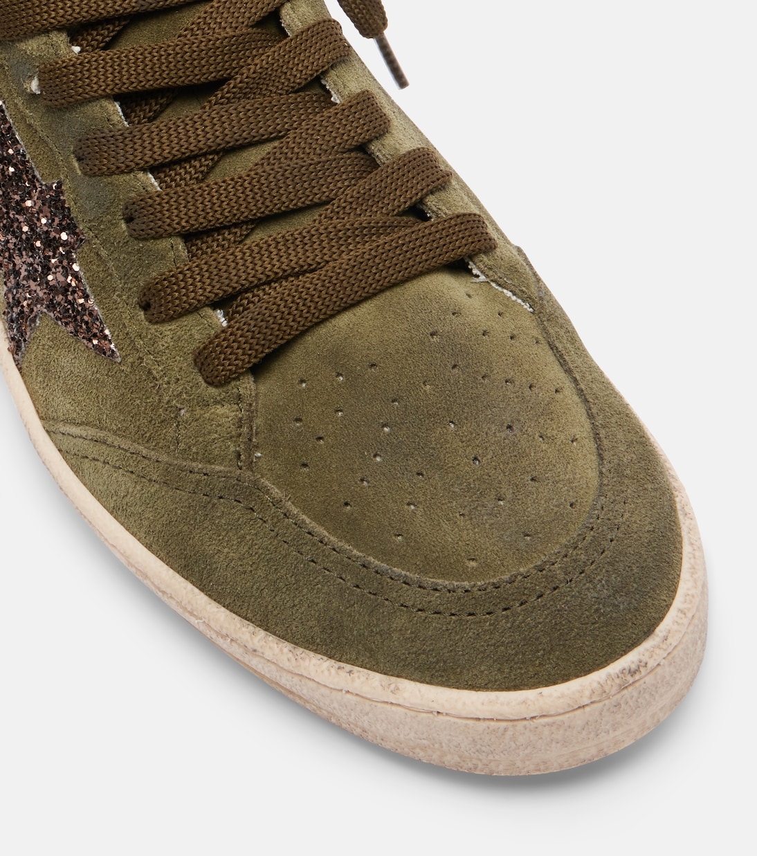 Ball Star glitter suede sneakers | Golden Goose