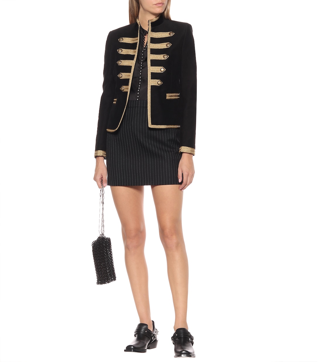 Moto leather ankle boots | Rabanne