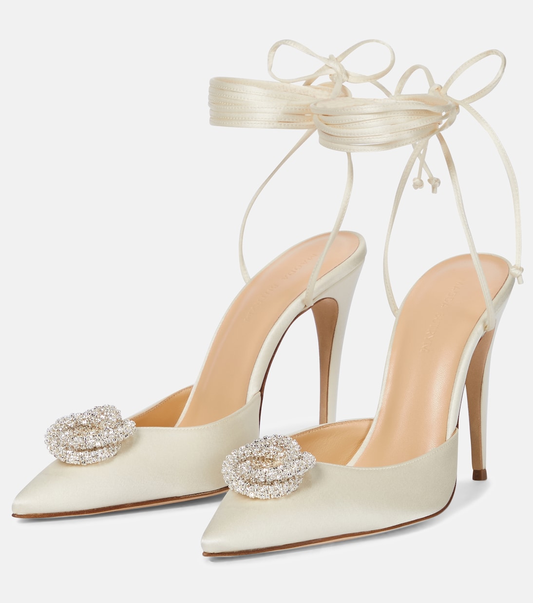 Verzierte Pumps aus Satin | Magda Butrym
