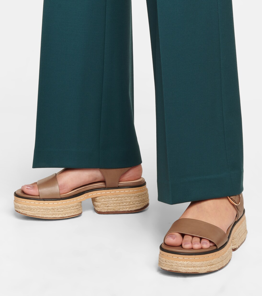 Espadrille-Sandalen Ryka aus Leder | Gabriela Hearst