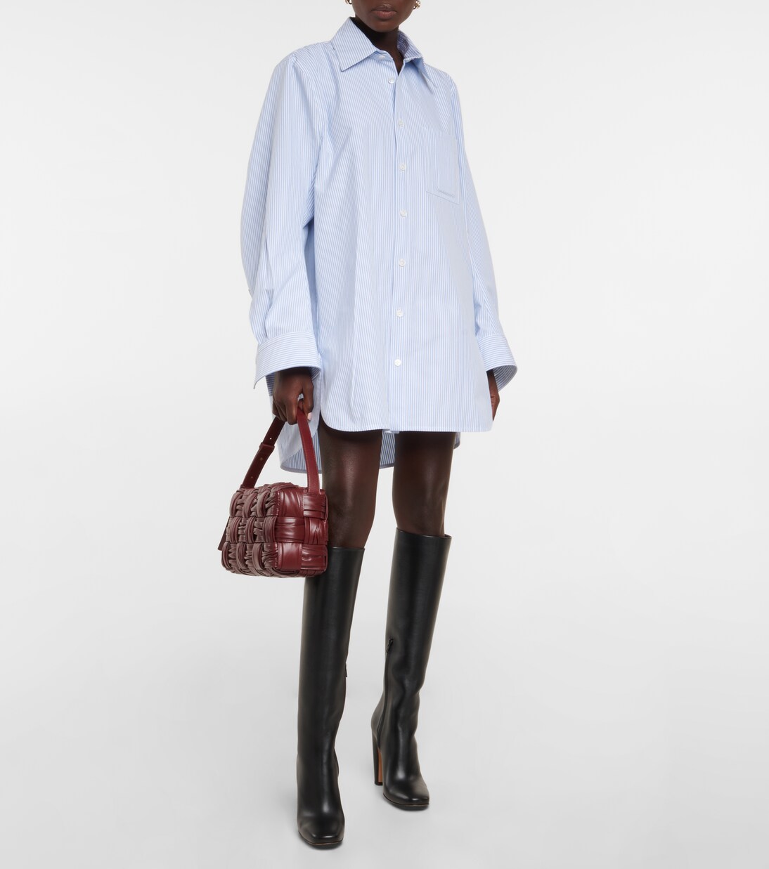 Leather knee-high boots | Bottega Veneta