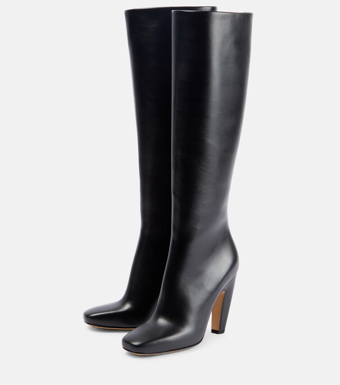 Leather knee-high boots | Bottega Veneta