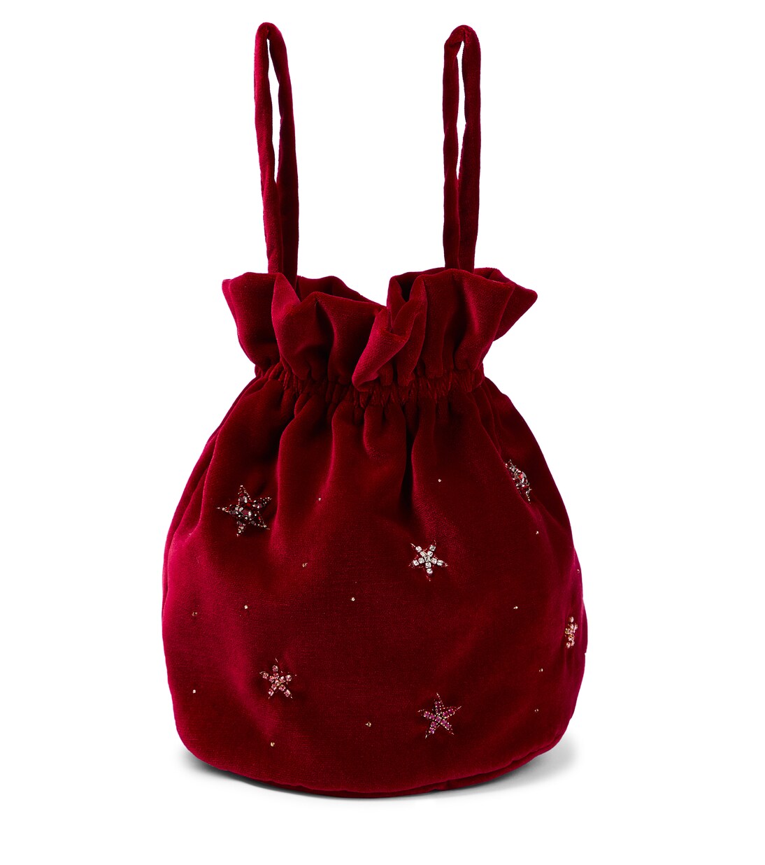 Embellished velvet bucket bag | Il Gufo
