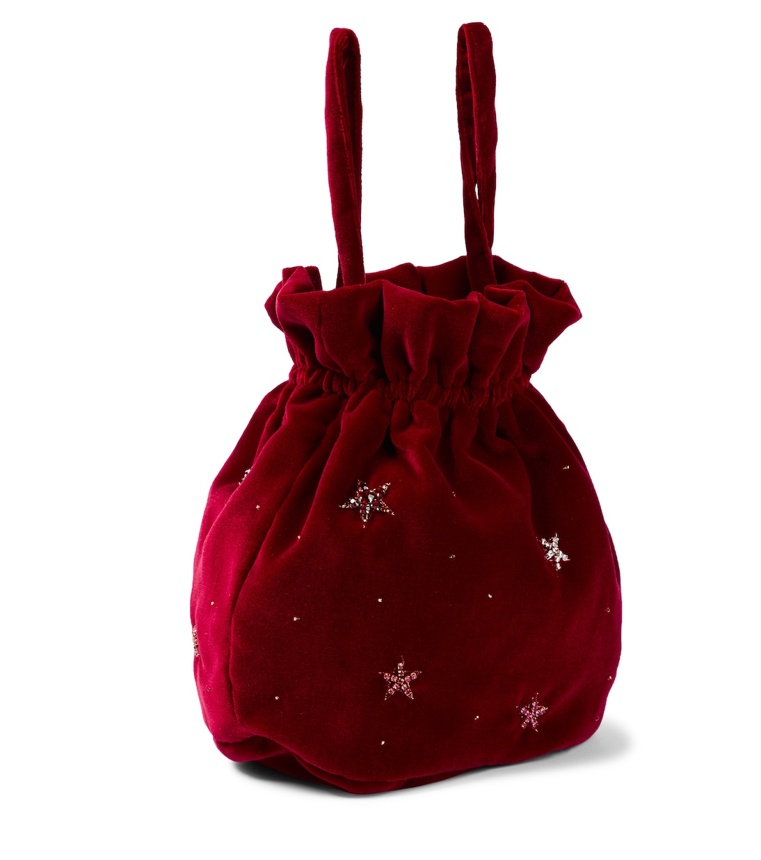 Embellished velvet bucket bag | Il Gufo