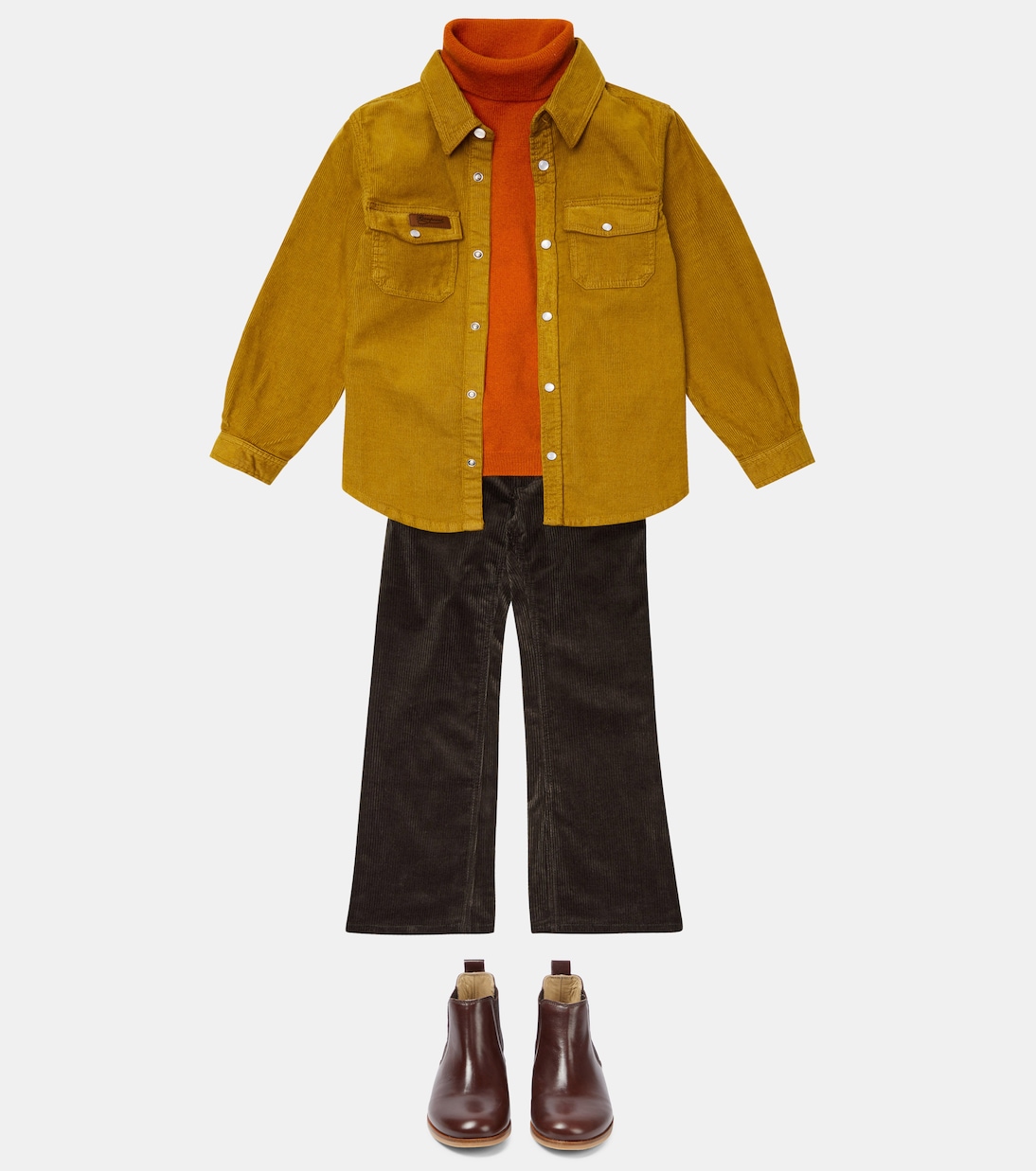 Junon cotton corduroy flared pants | Bonpoint