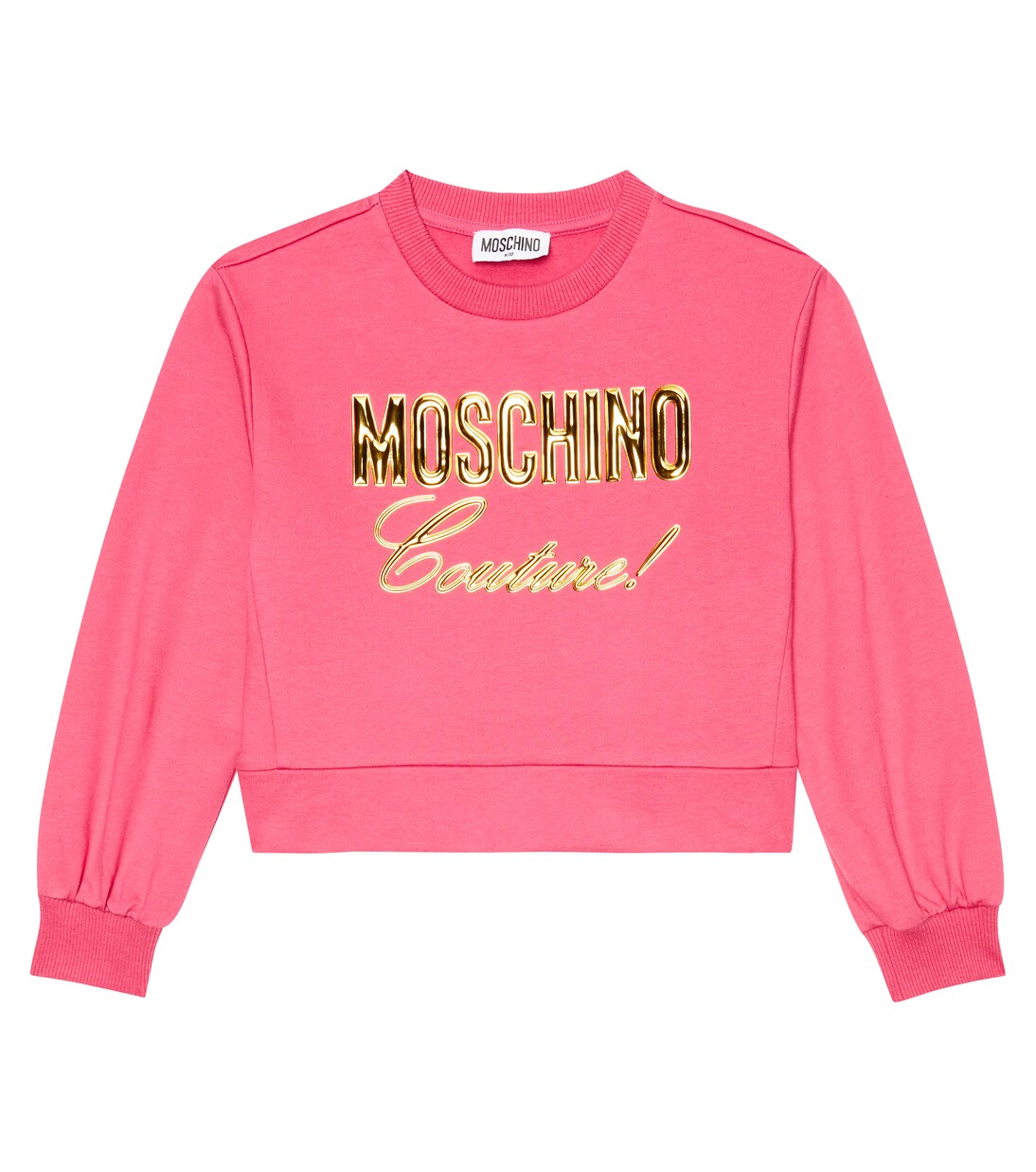 Sweat-shirt en coton à logo | Moschino Kids