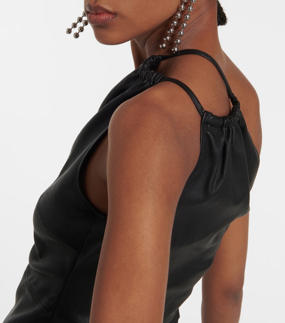 Top in pelle con cut-out | Amiri