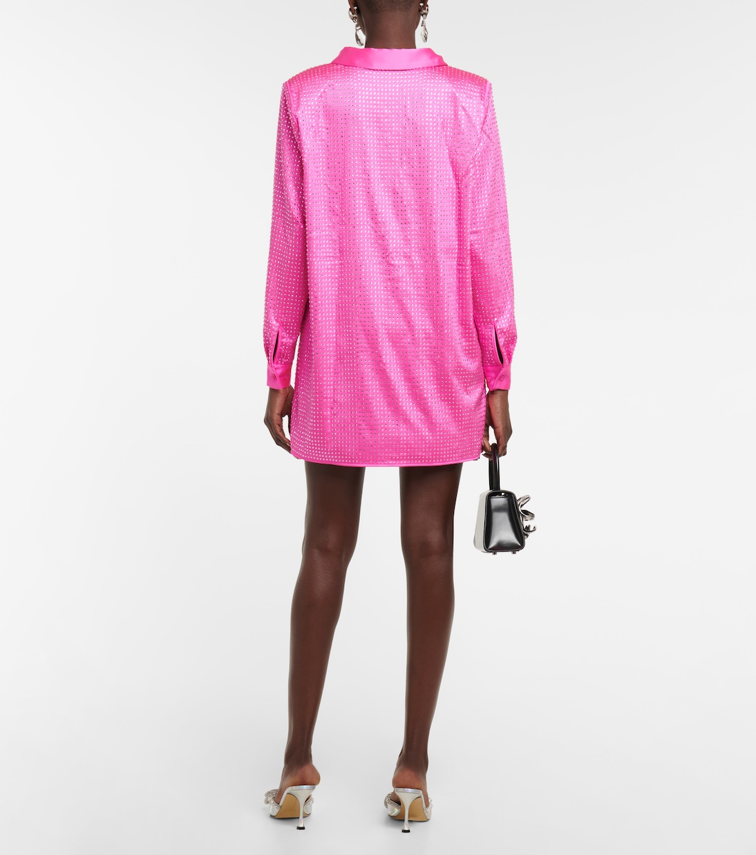 Verziertes Hemd aus Satin | Self-Portrait