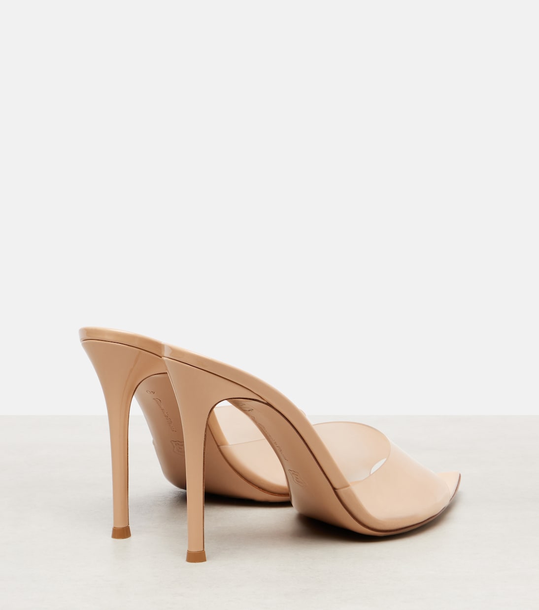 Elle 105 TPU and patent leather mules | Gianvito Rossi