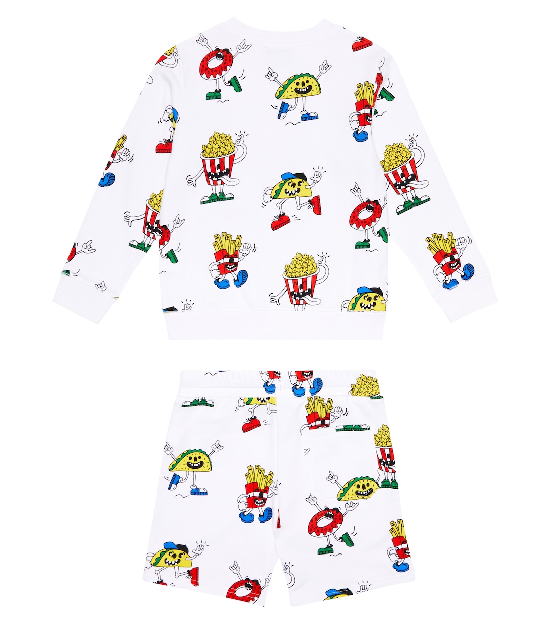 Printed sweatshirt and shorts set | Stella McCartney Kids