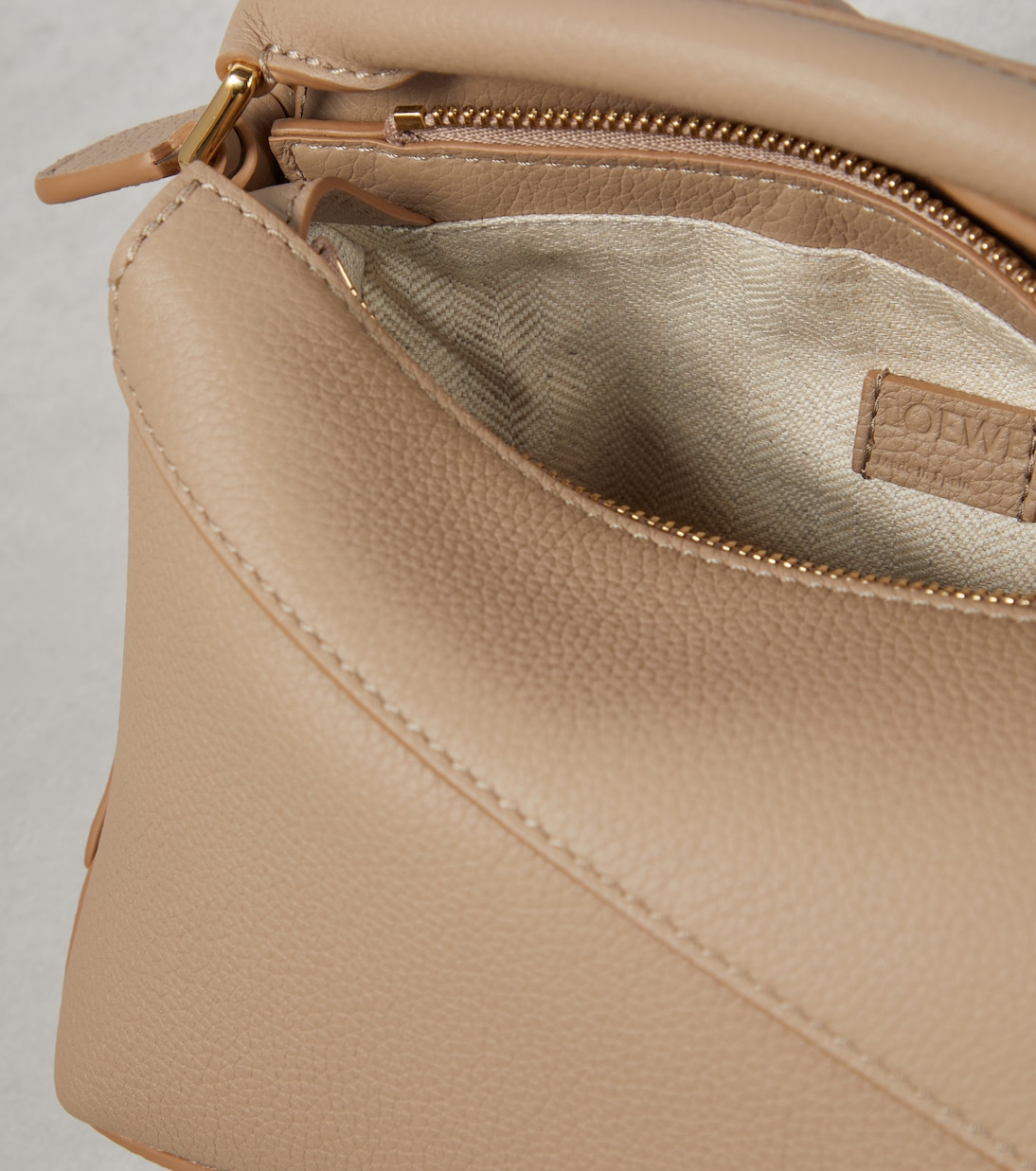 Puzzle Edge Mini leather tote bag | Loewe