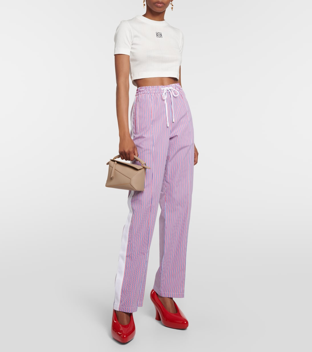 Puzzle Edge Mini leather tote bag | Loewe