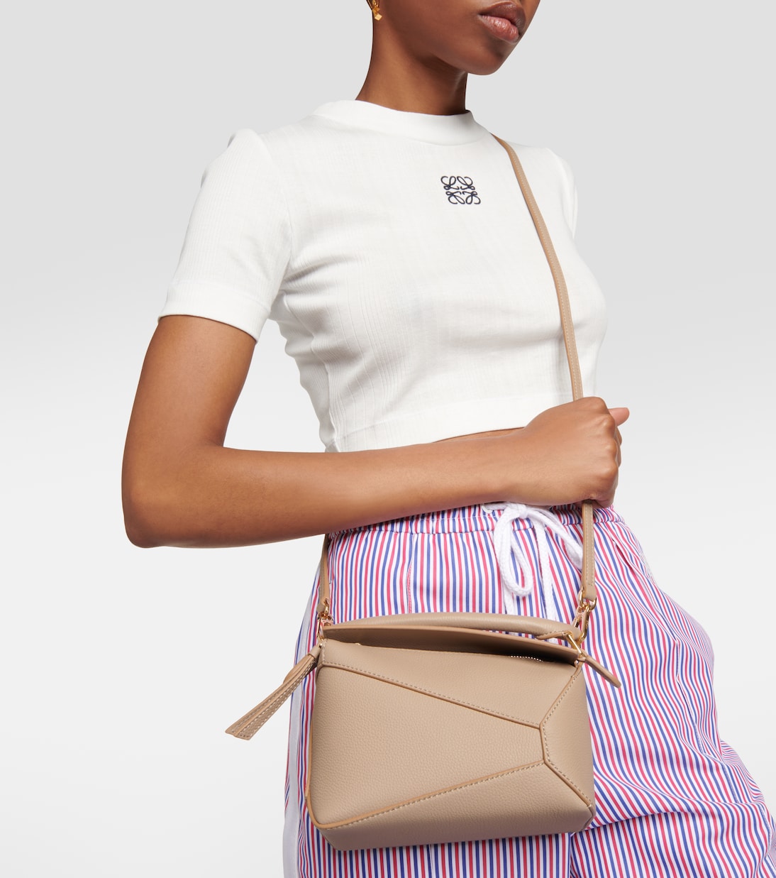 Puzzle Edge Mini leather tote bag | Loewe