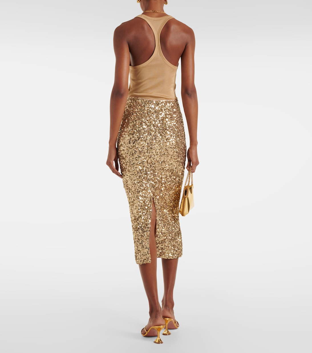 Sequined midi skirt | Rotate