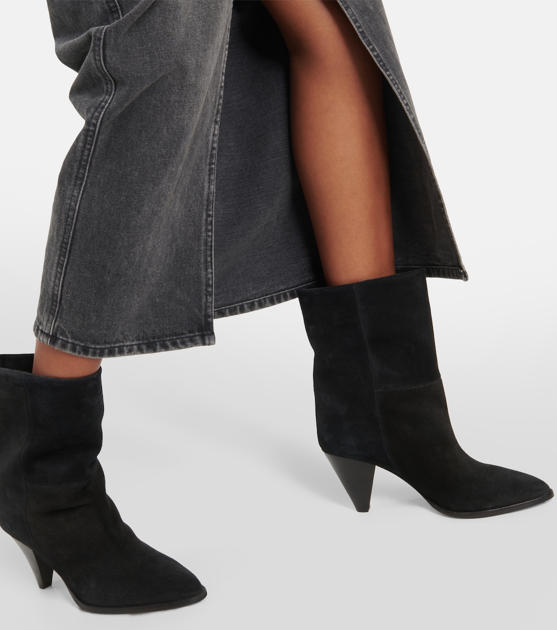 Ankle Boots Rouxa aus Veloursleder | Isabel Marant