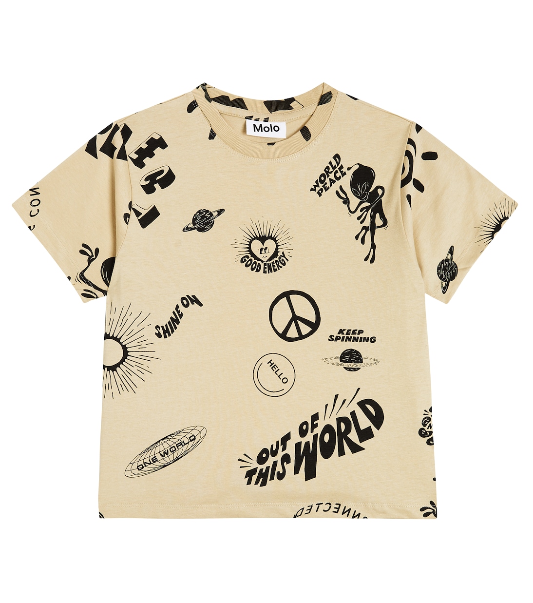 T-shirt Rodney imprimé en coton | Molo