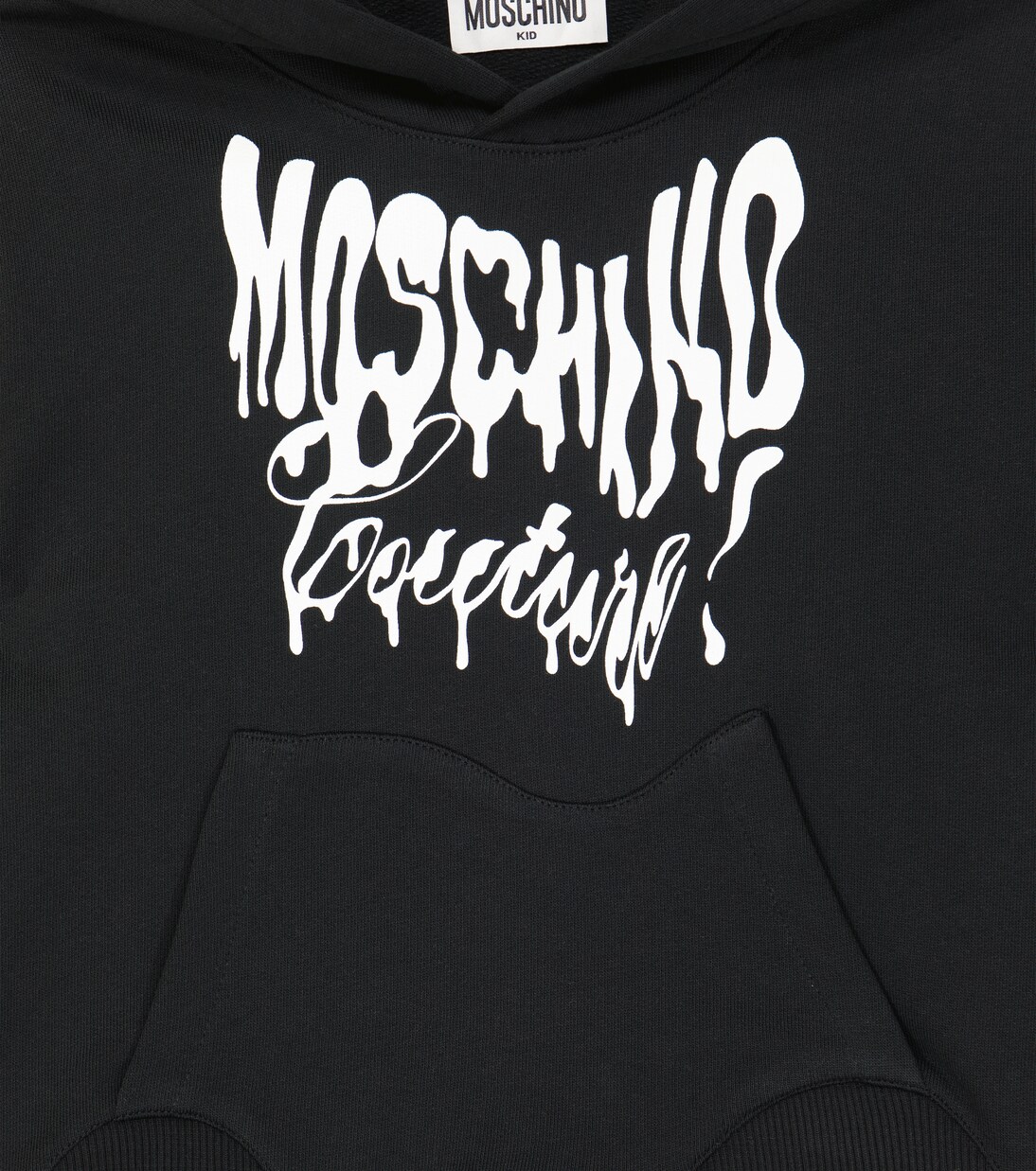 Printed cotton jersey hoodie | Moschino Kids