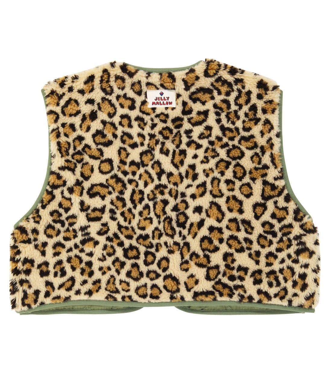 Reversible quilted leopard-print vest | Jellymallow