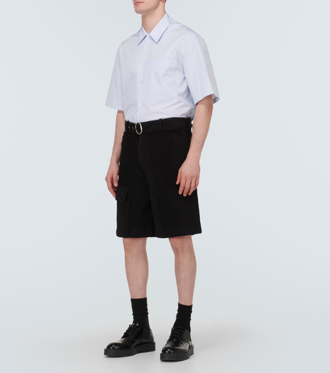 Low-Rise Shorts Crochet aus einem Baumwollgemisch | Jil Sander
