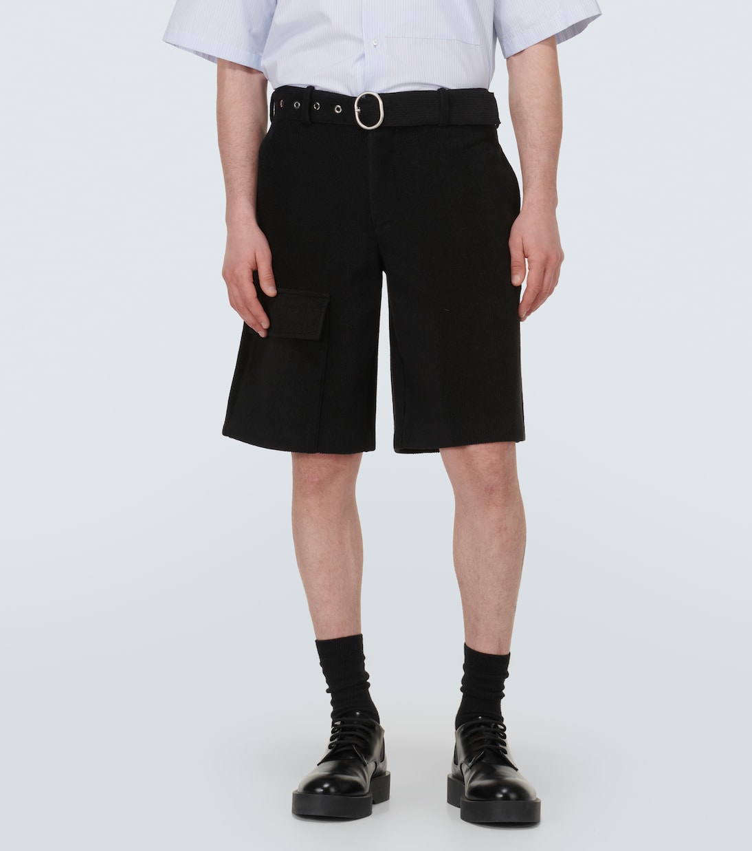 Low-Rise Shorts Crochet aus einem Baumwollgemisch | Jil Sander