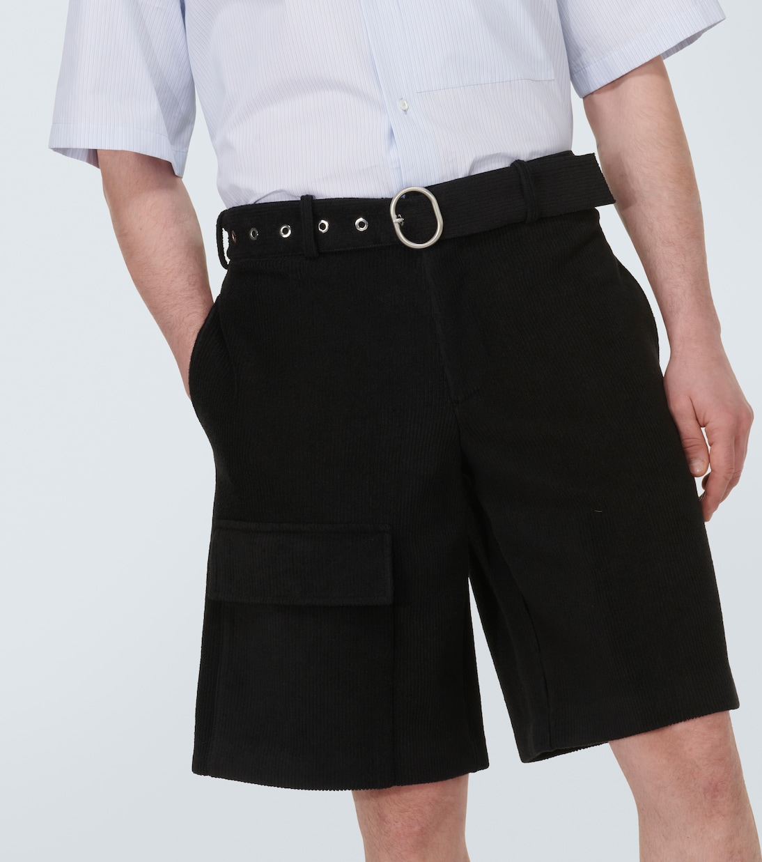 Low-Rise Shorts Crochet aus einem Baumwollgemisch | Jil Sander