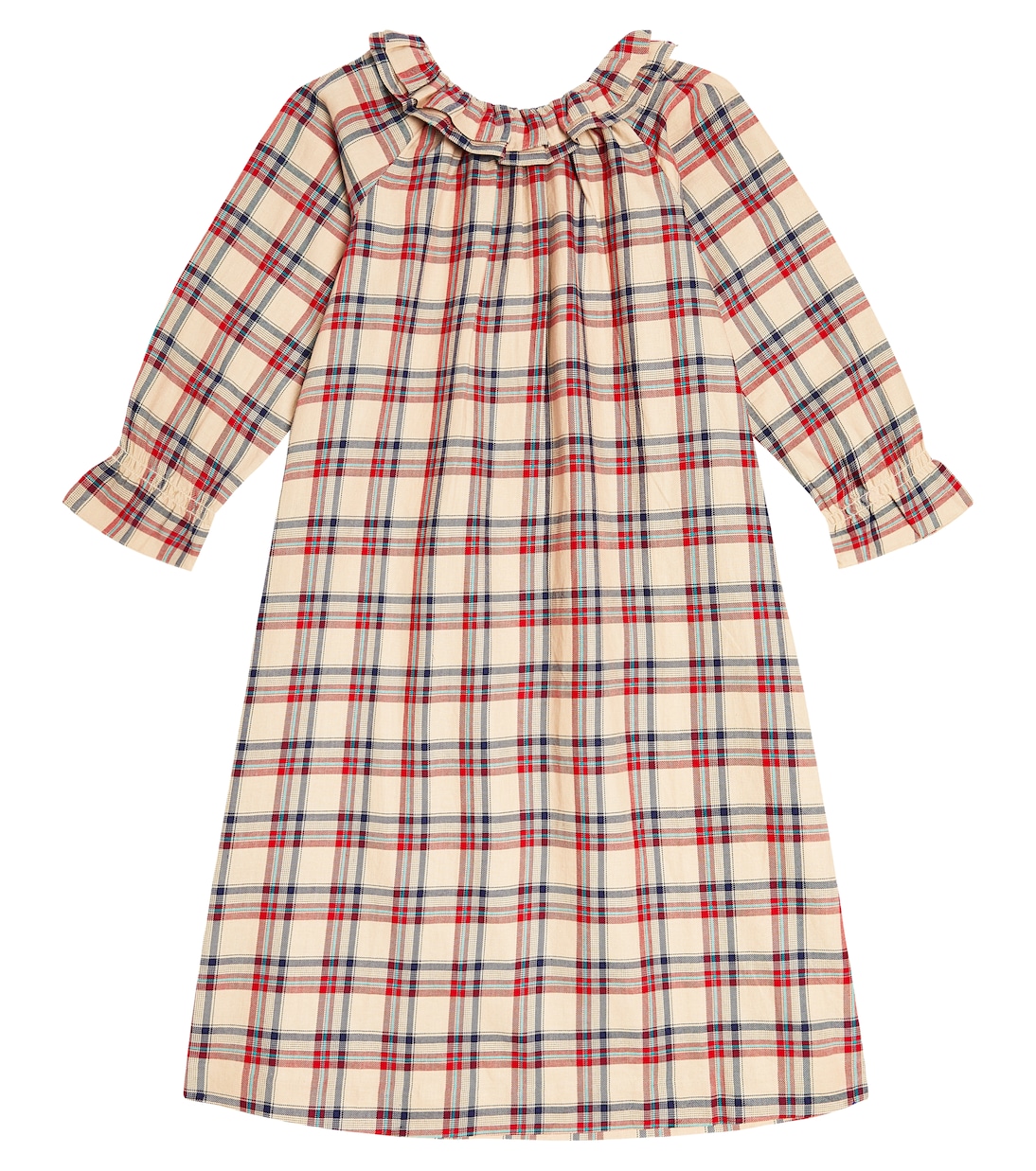 Blessing checked cotton pajamas | Bonpoint