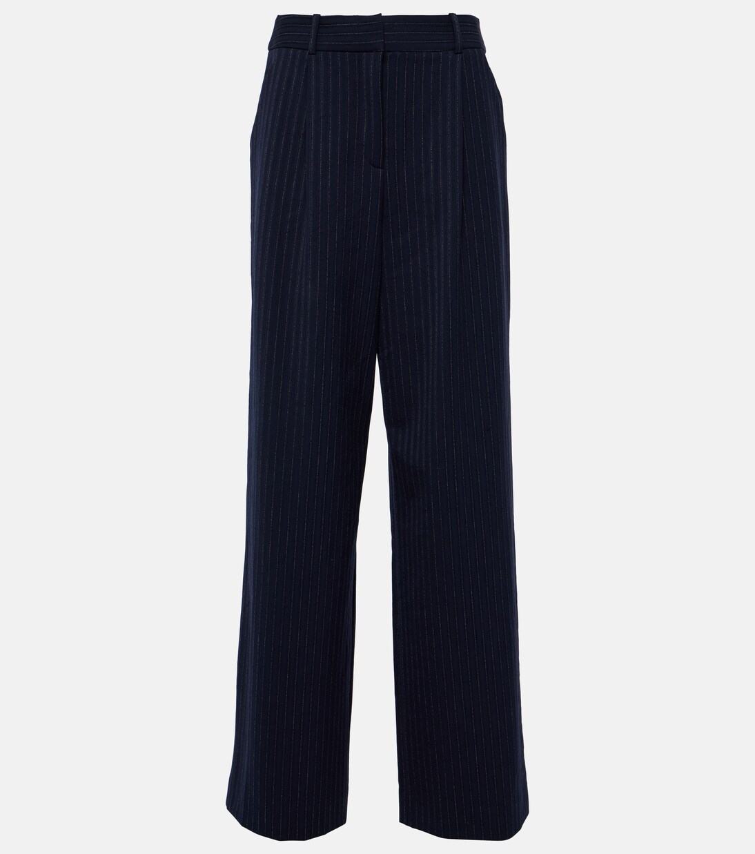 Heyser pinstripe high-rise wide-leg pants | Veronica Beard
