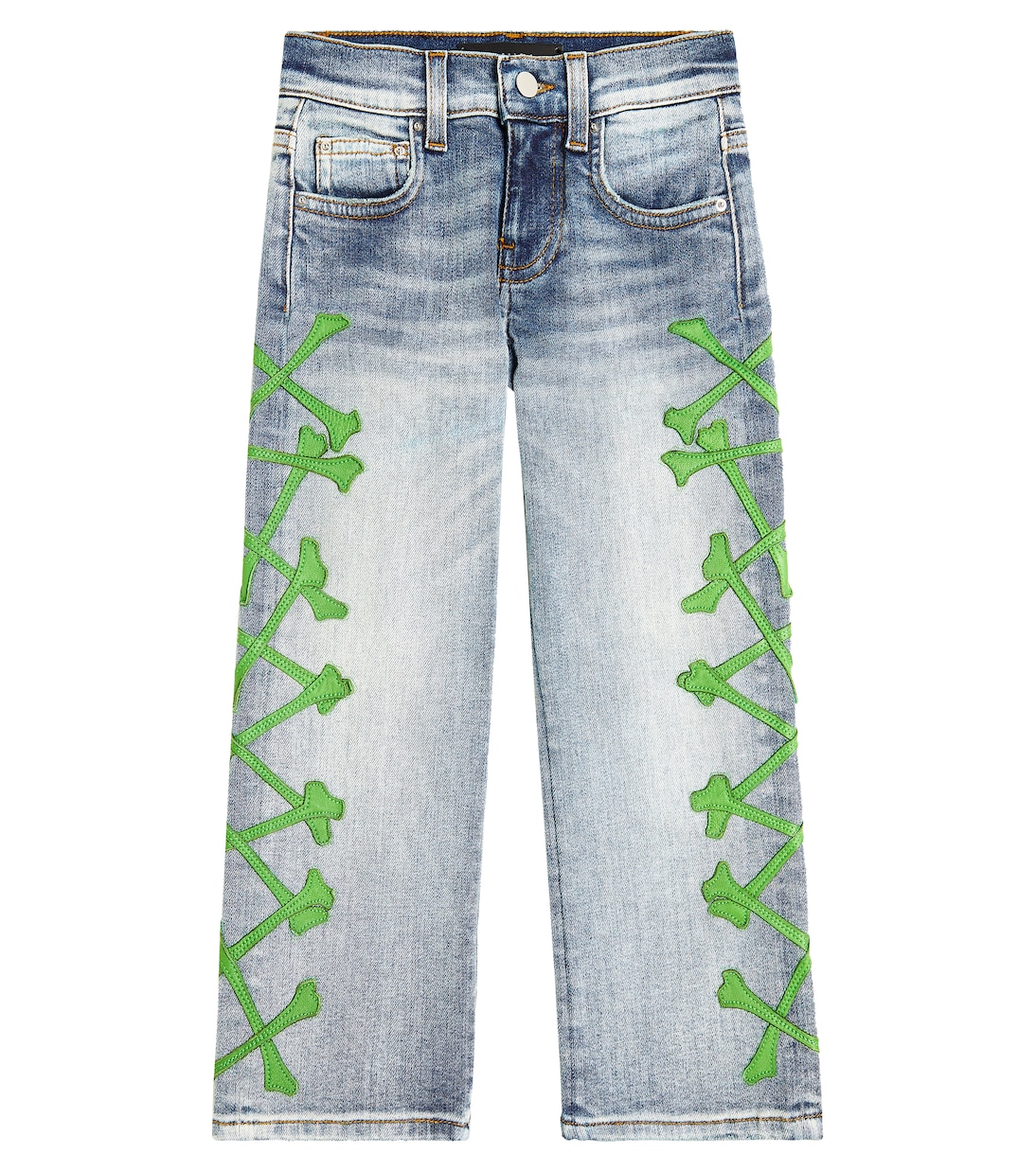 Bestickte Jeans Bones | Amiri Kids