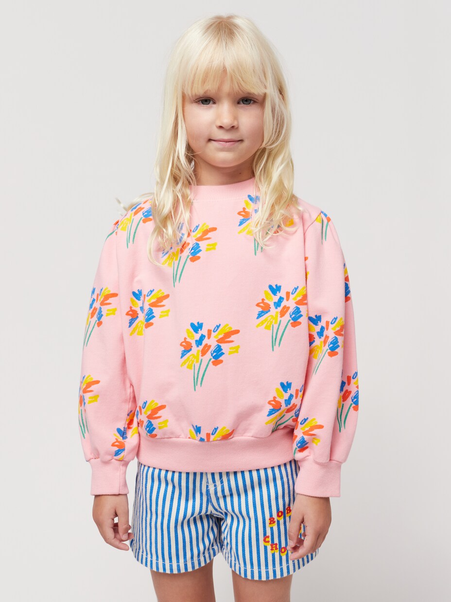 Fireworks cotton-blend jersey sweatshirt | Bobo Choses