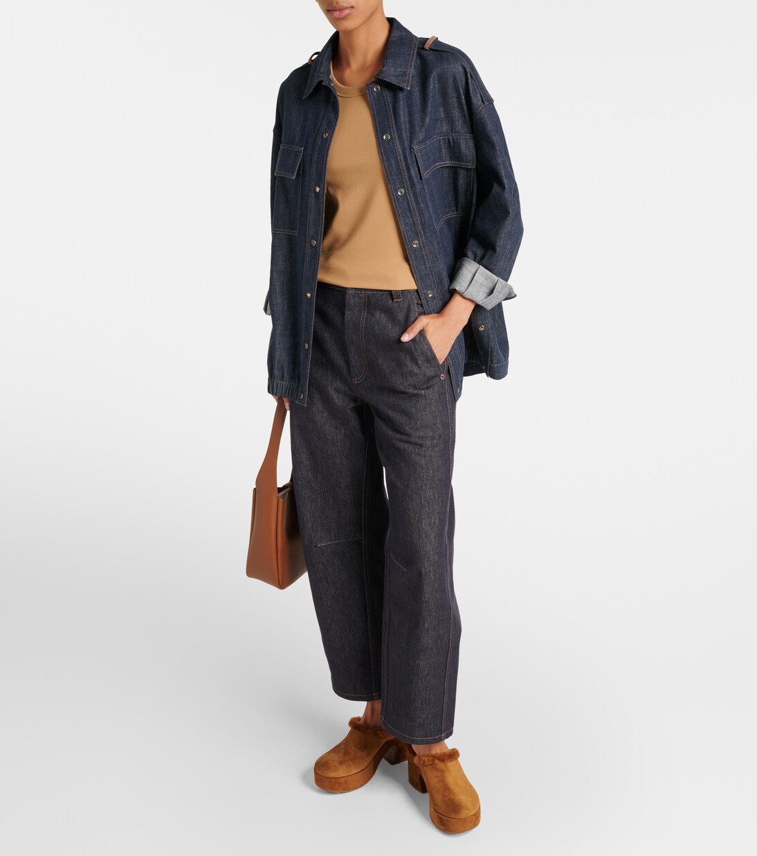 Plateau-Mules Lyss 55 aus Veloursleder | Gianvito Rossi