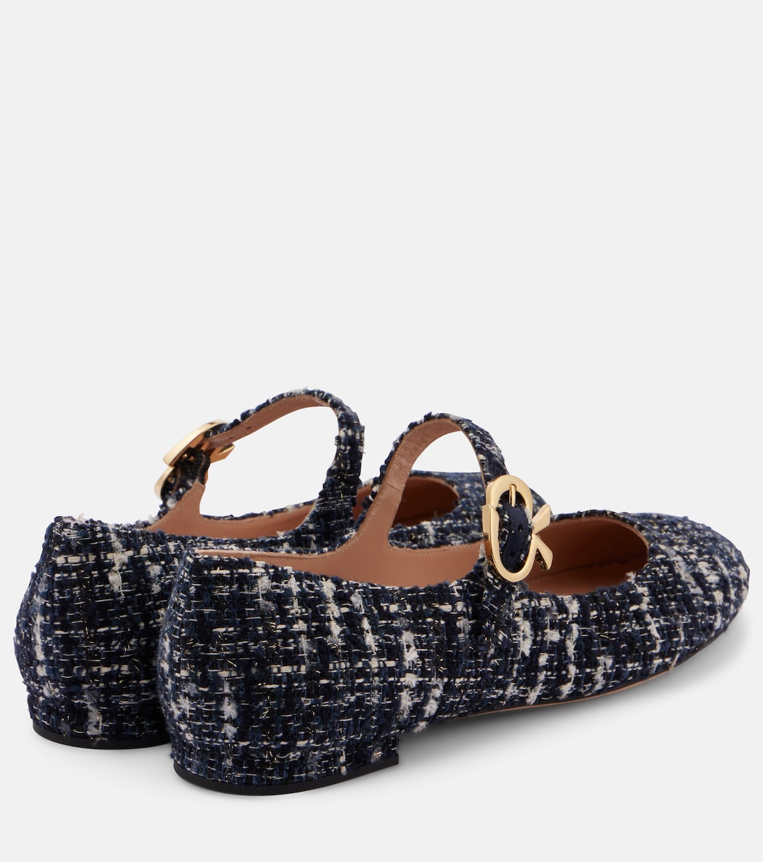 Mary Ribbon bouclé Mary Jane flats | Gianvito Rossi