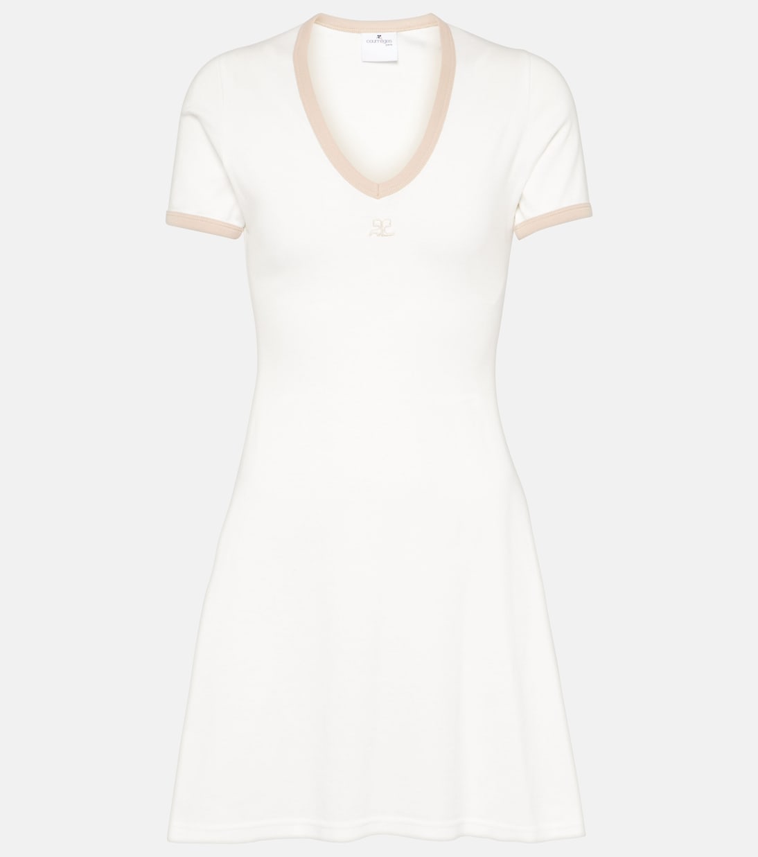 Logo cotton minidress | Courrèges
