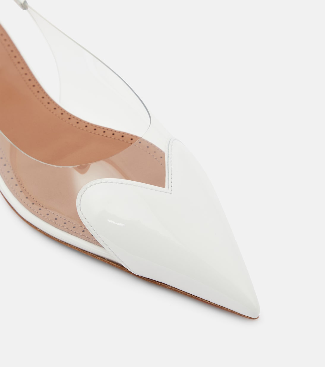 Le Cœur patent leather and PU slingback flats | Alaïa