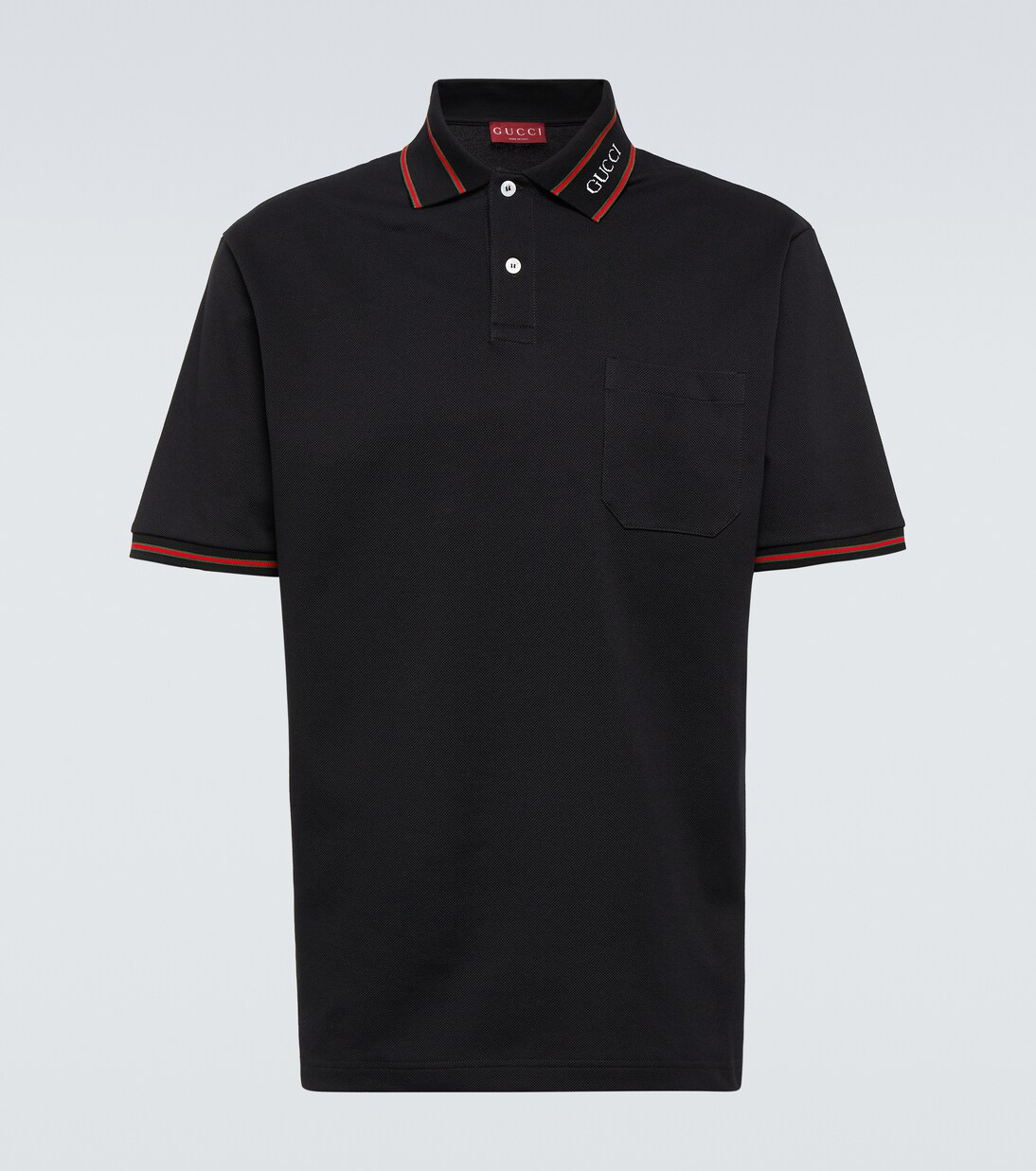 Cotton-blend piqué polo shirt | Gucci