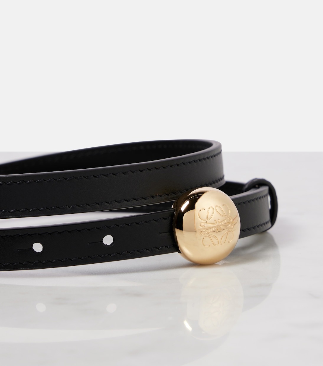 Pebble leather belt | Loewe