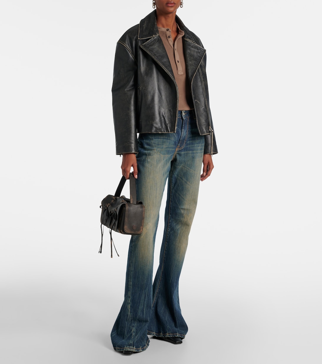 2024F high-rise bootcut jeans | Acne Studios