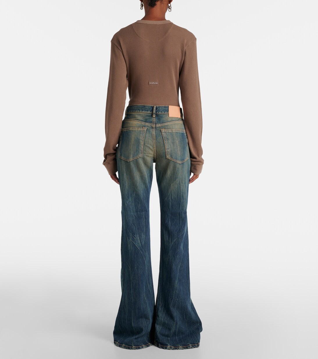 2024F high-rise bootcut jeans | Acne Studios