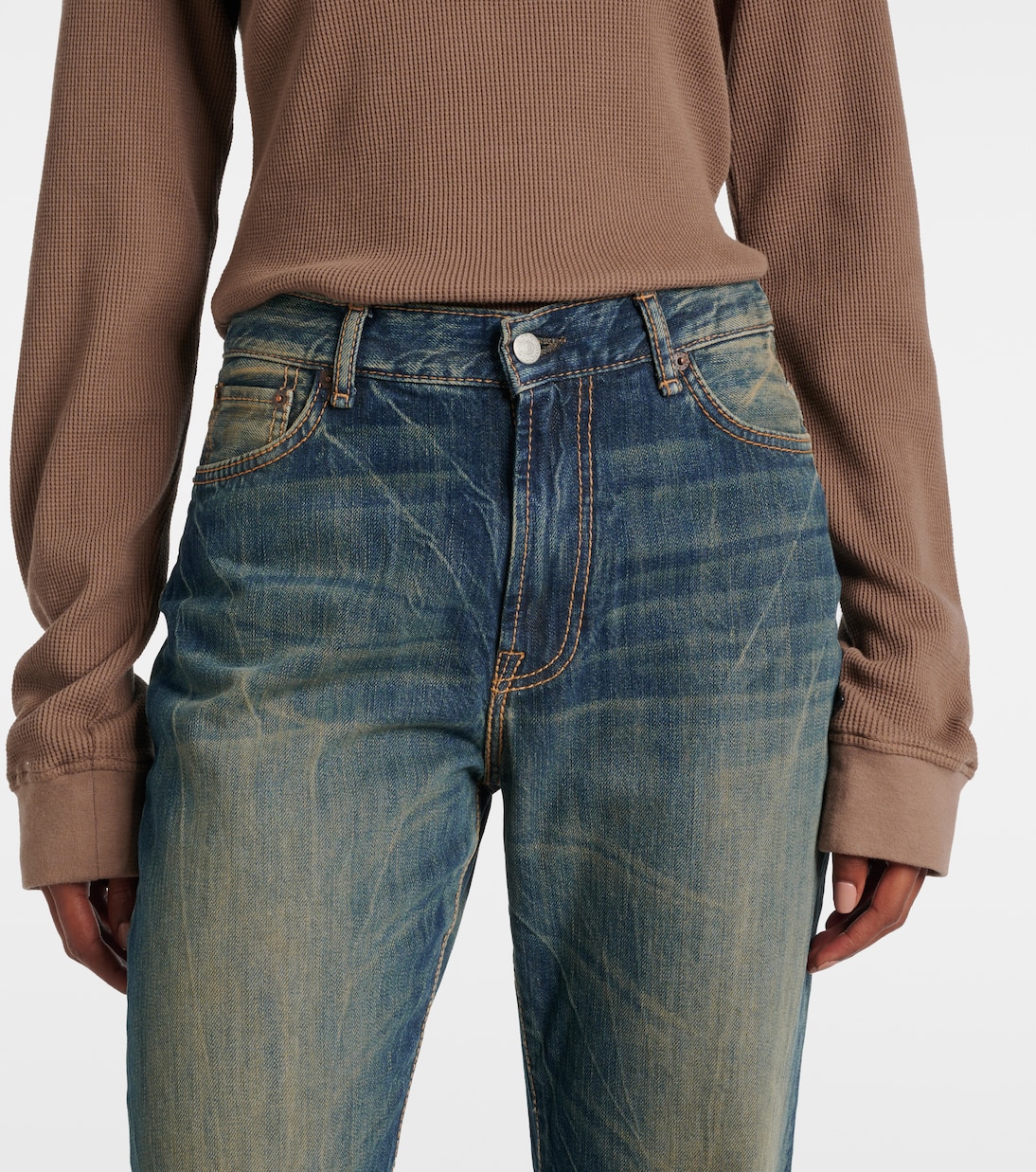 2024F high-rise bootcut jeans | Acne Studios