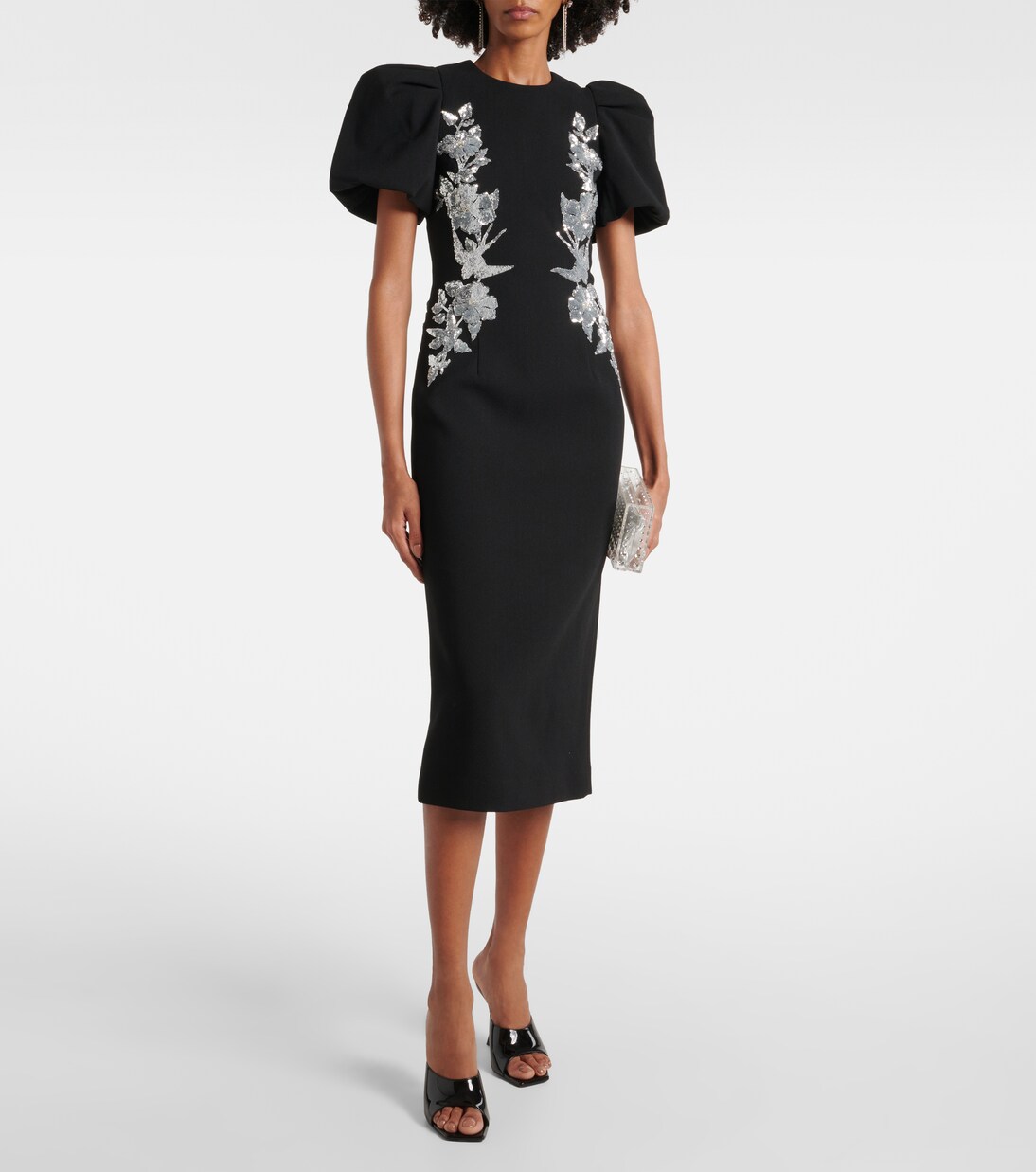 Robe midi Monroe à ornements | Rebecca Vallance