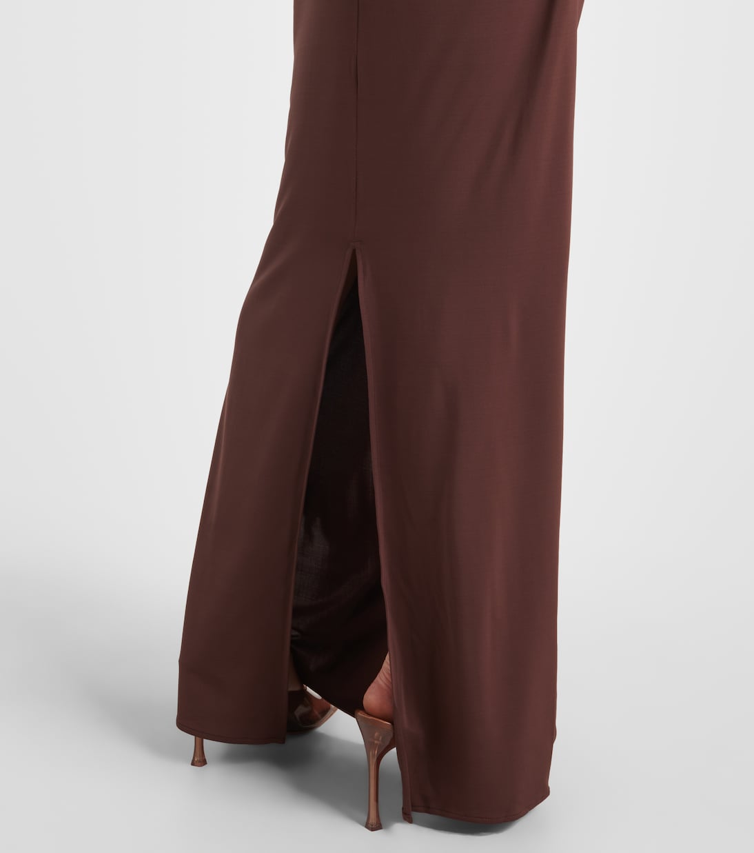 Sequined draped gown | Nensi Dojaka