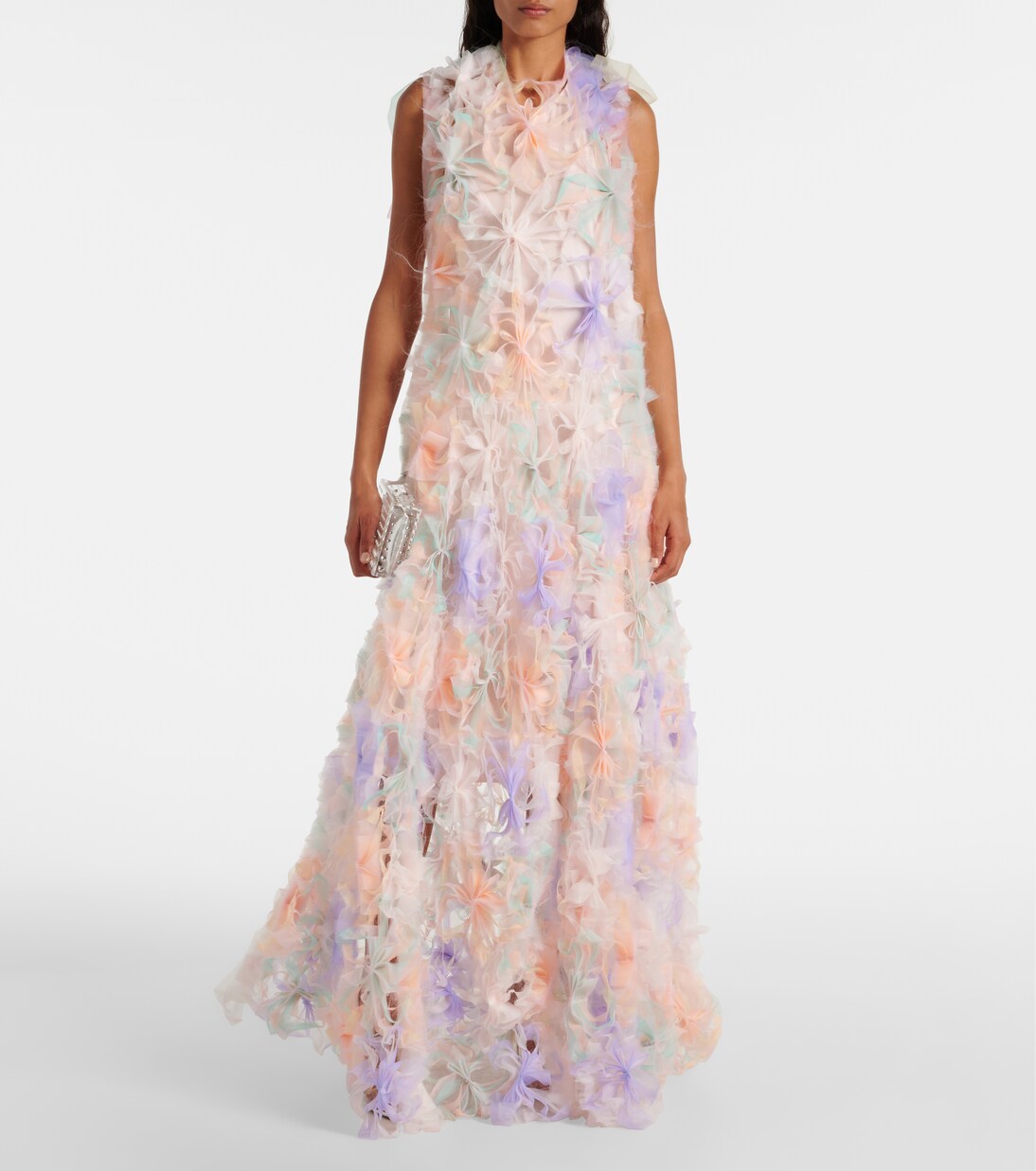 Robe longue Air-Whirl à fleurs | Susan Fang