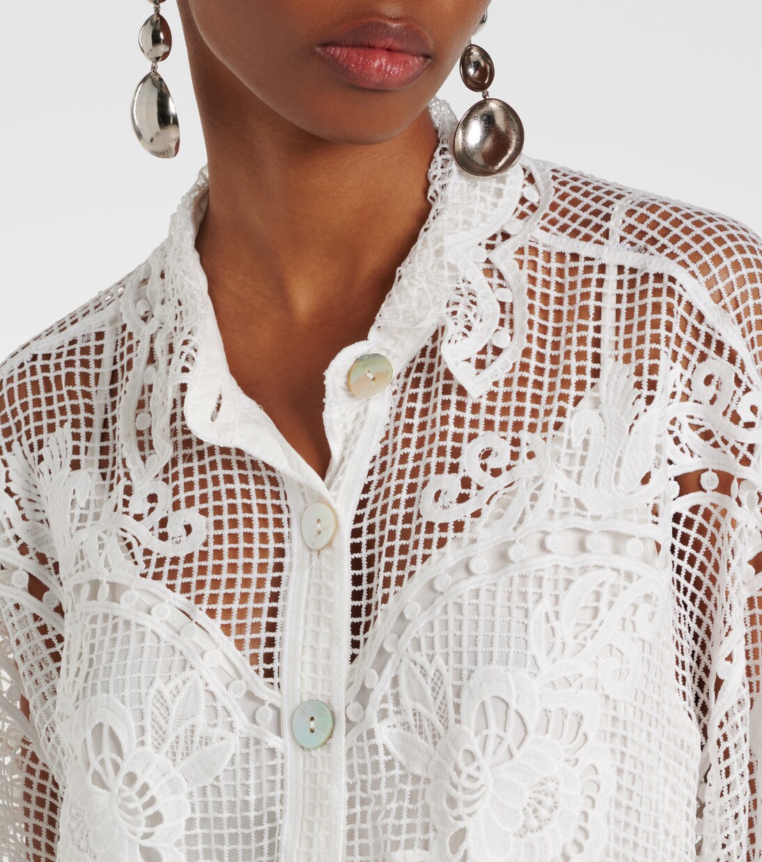 Swan Lake guipure shirt | Farm Rio