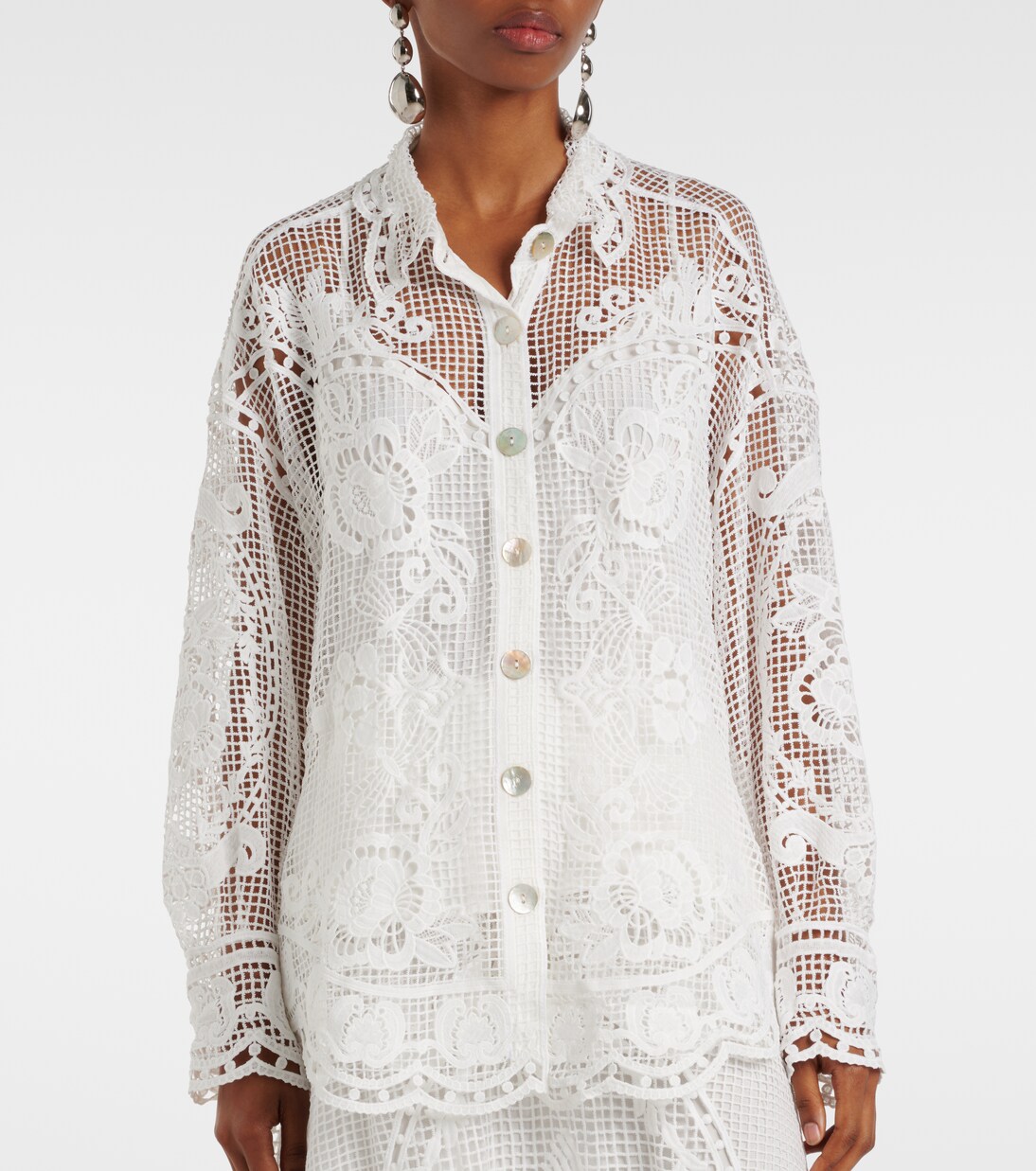 Swan Lake guipure shirt | Farm Rio