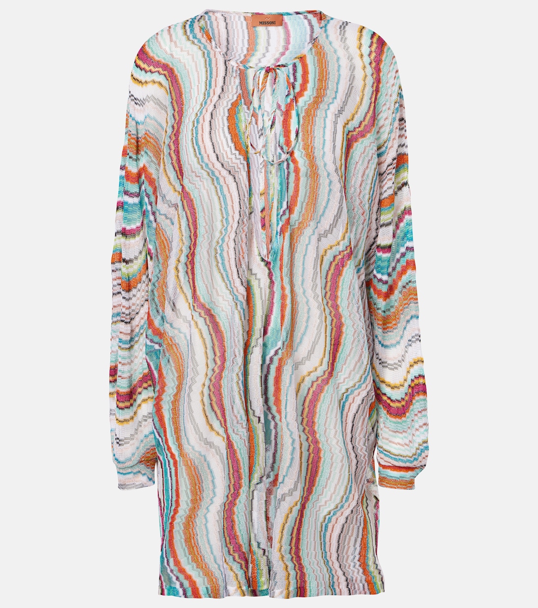 Printed lamé beach cover-up | Missoni