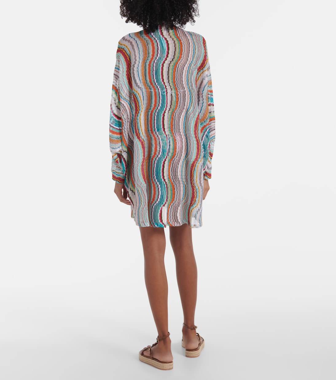 Printed lamé beach cover-up | Missoni